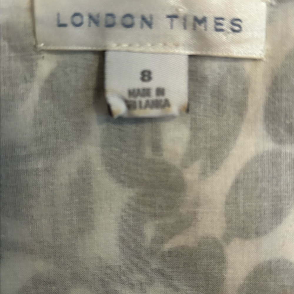 Print dress with waist detail - Picture 4 of 6